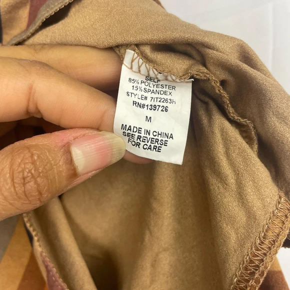 Vestique womens Tube Multicolor Striped bodysuit Size M - Picture 6 of 7